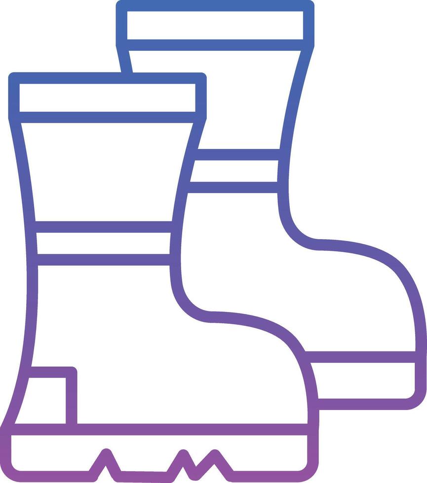 Farming Boots Illustration Icon vector