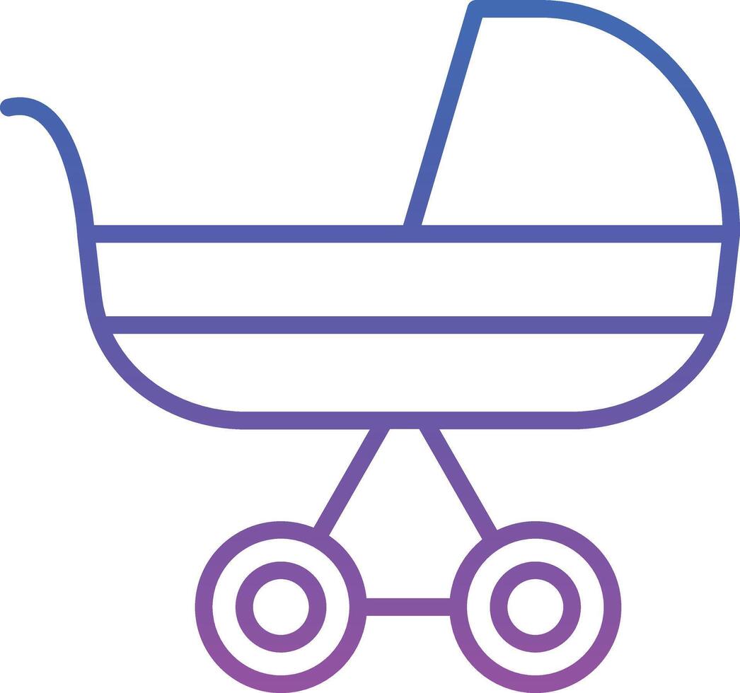 Stroller Illustration Icon vector