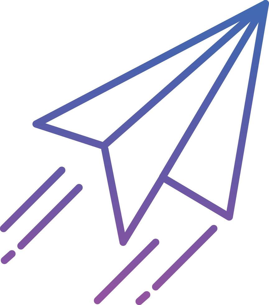Paper Plane Illustration Icon vector