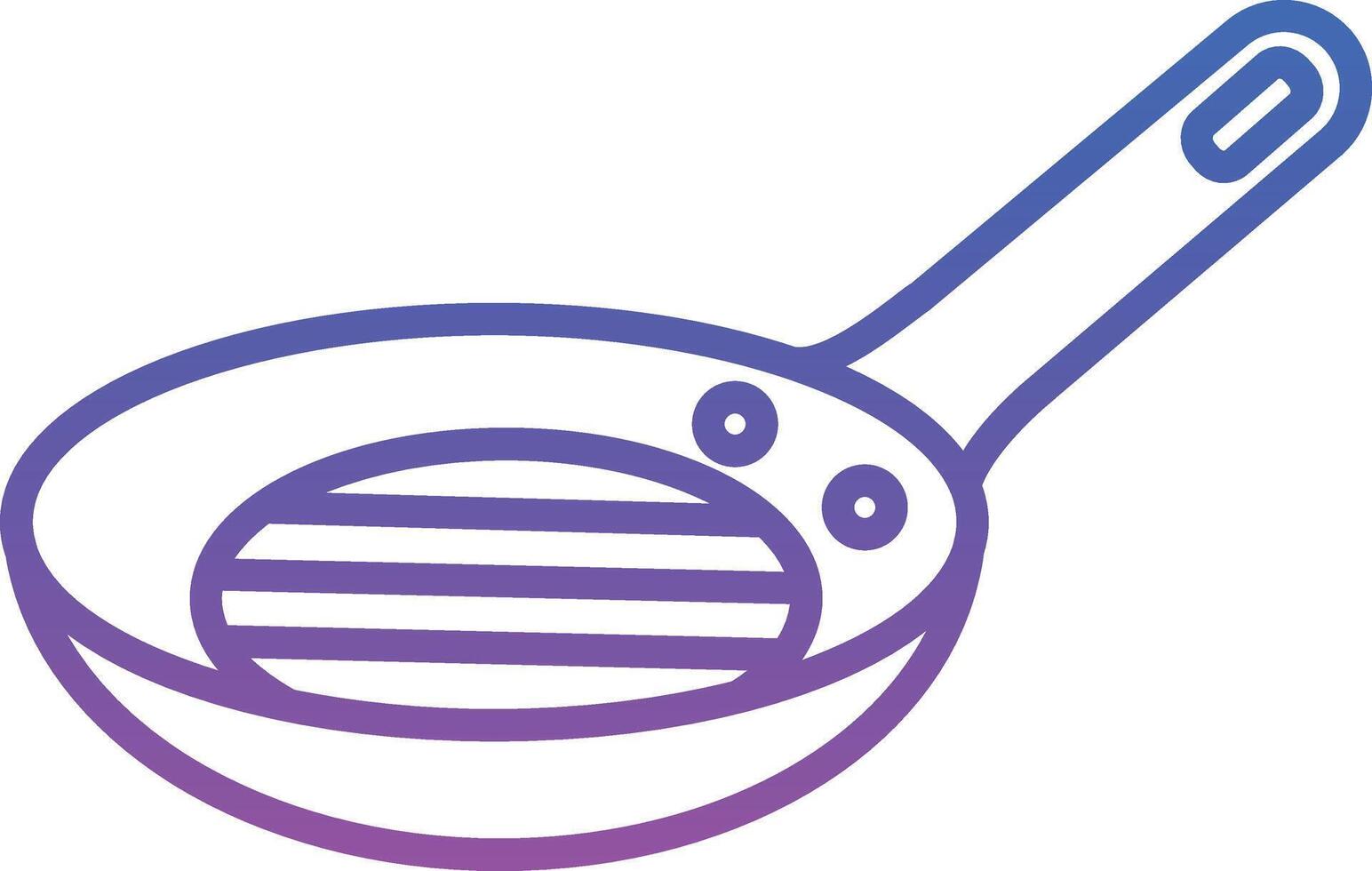 Frying Pan Illustration Icon vector