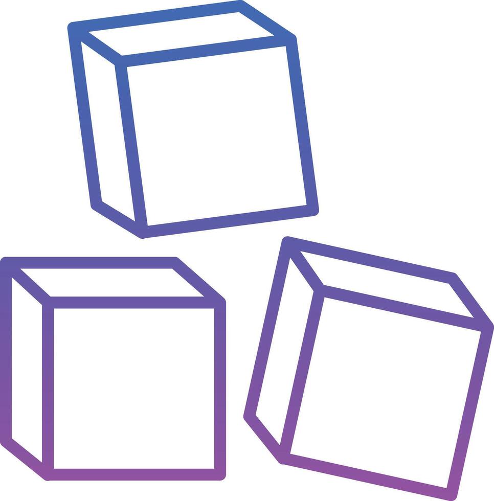 Blocks Illustration Icon vector