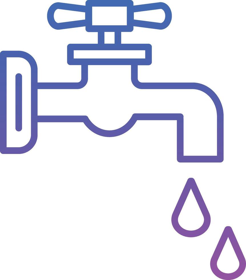 Faucet Illustration Icon vector