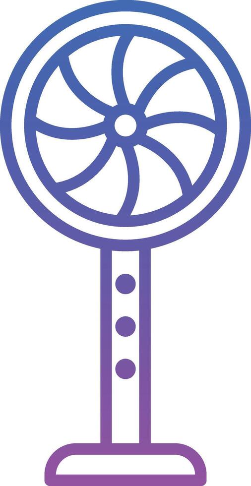 Stand Fan Illustration Icon vector