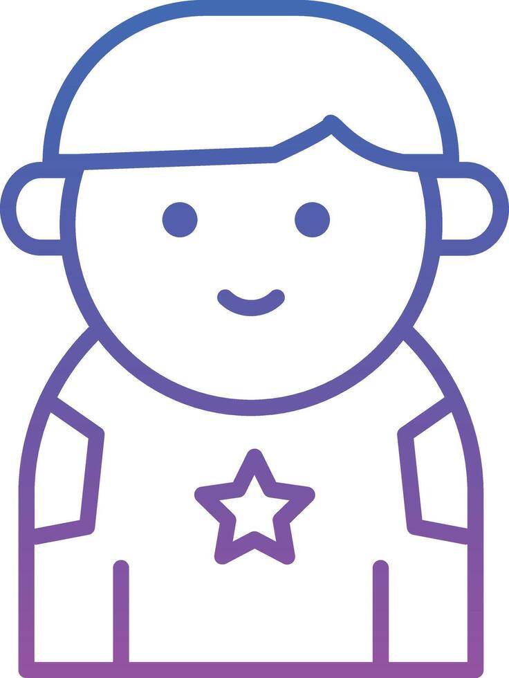 Boy Illustration Icon vector