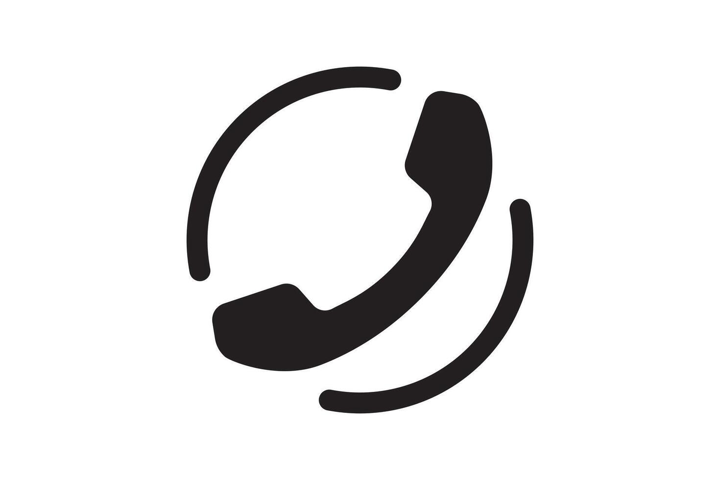 Call phone icon. Communication and support symbol. Telephone sign. vector
