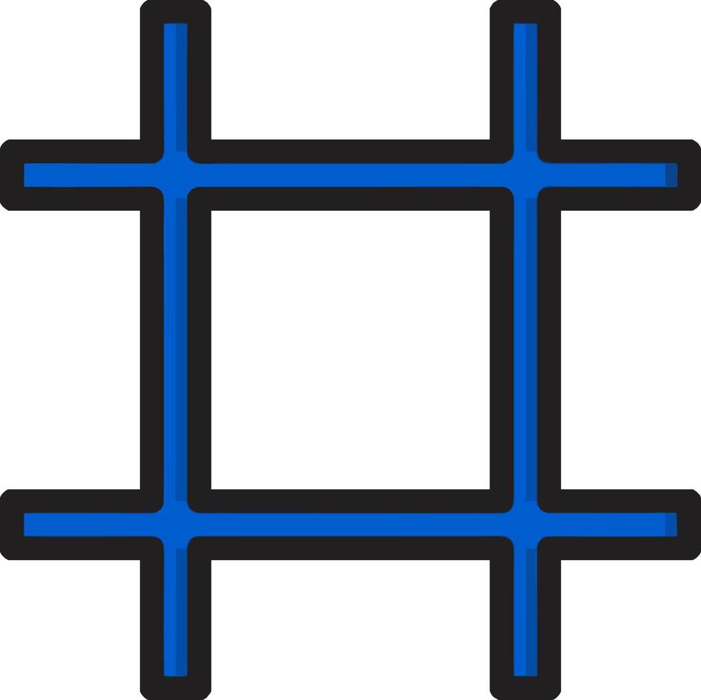 A square with blue lines on it vector