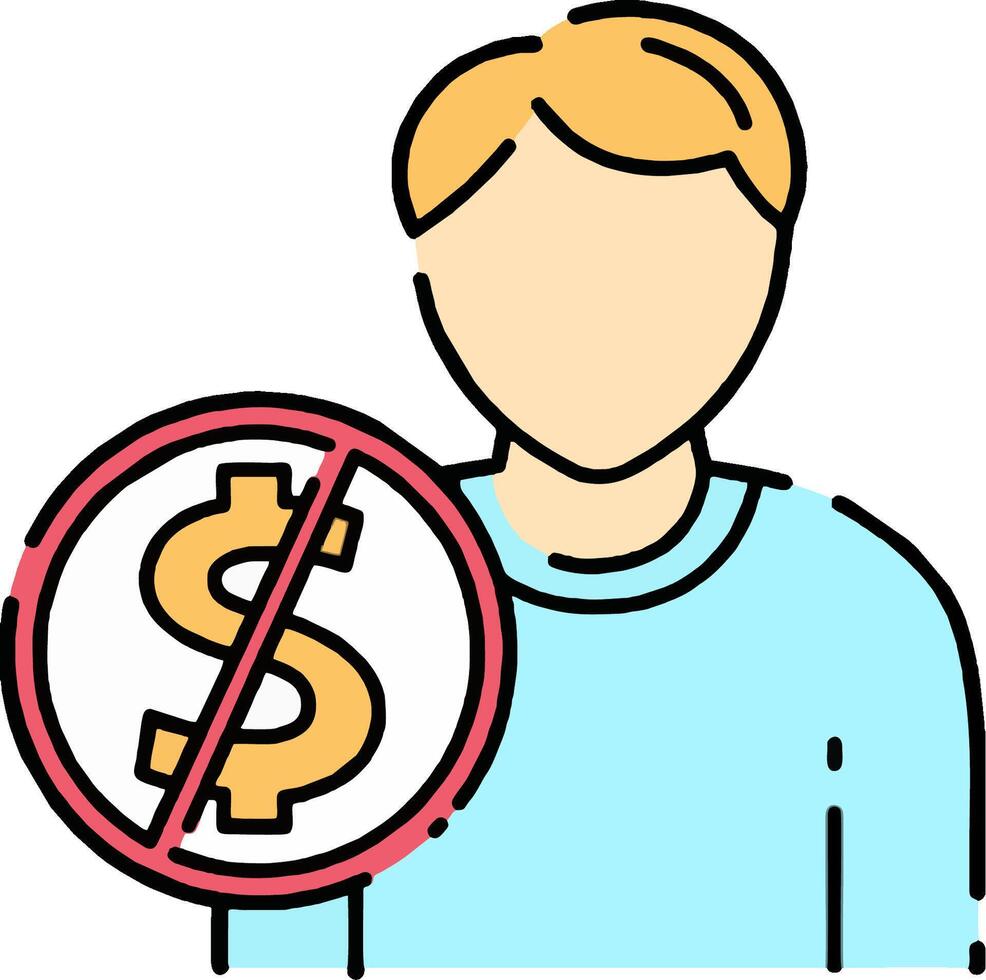 No money sign illustration vector