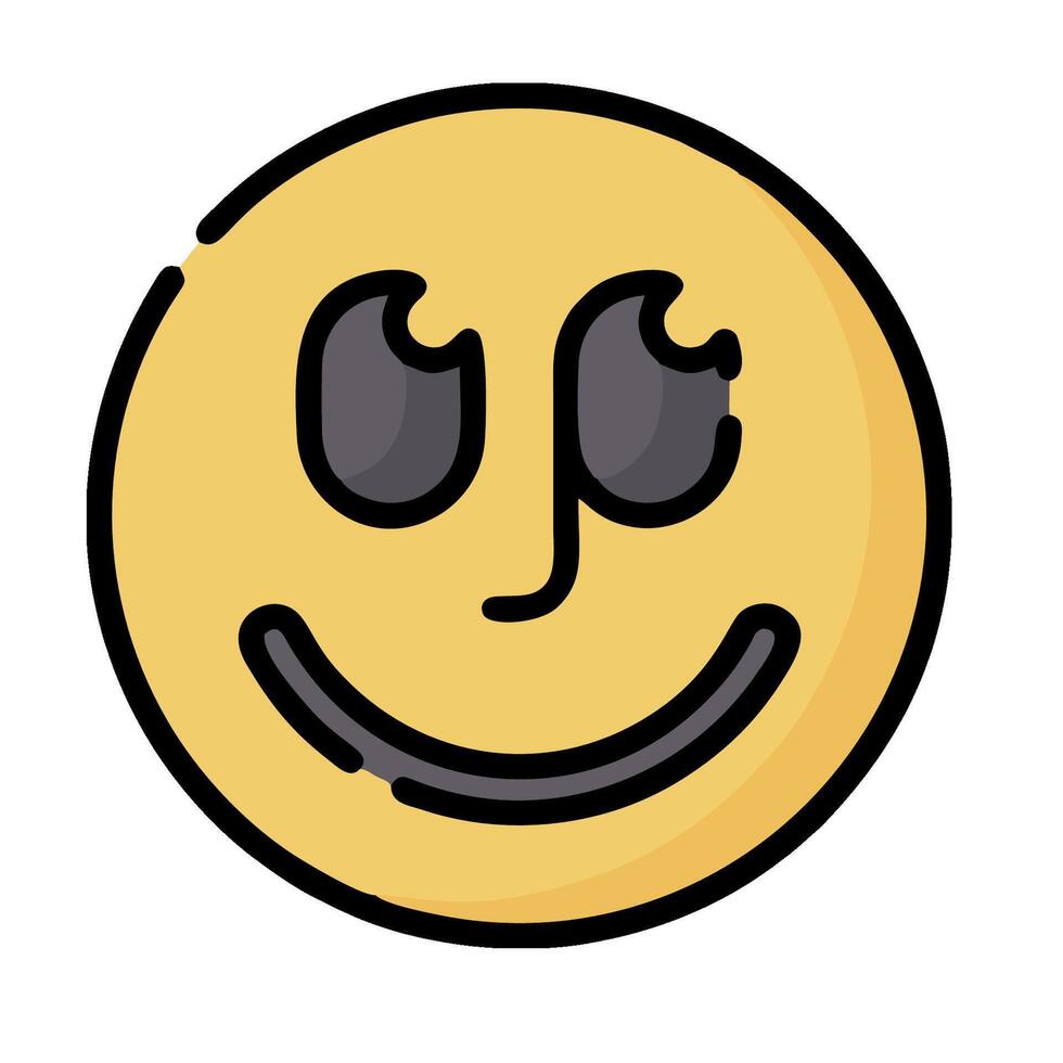 A smiley face with eyes and a smile vector