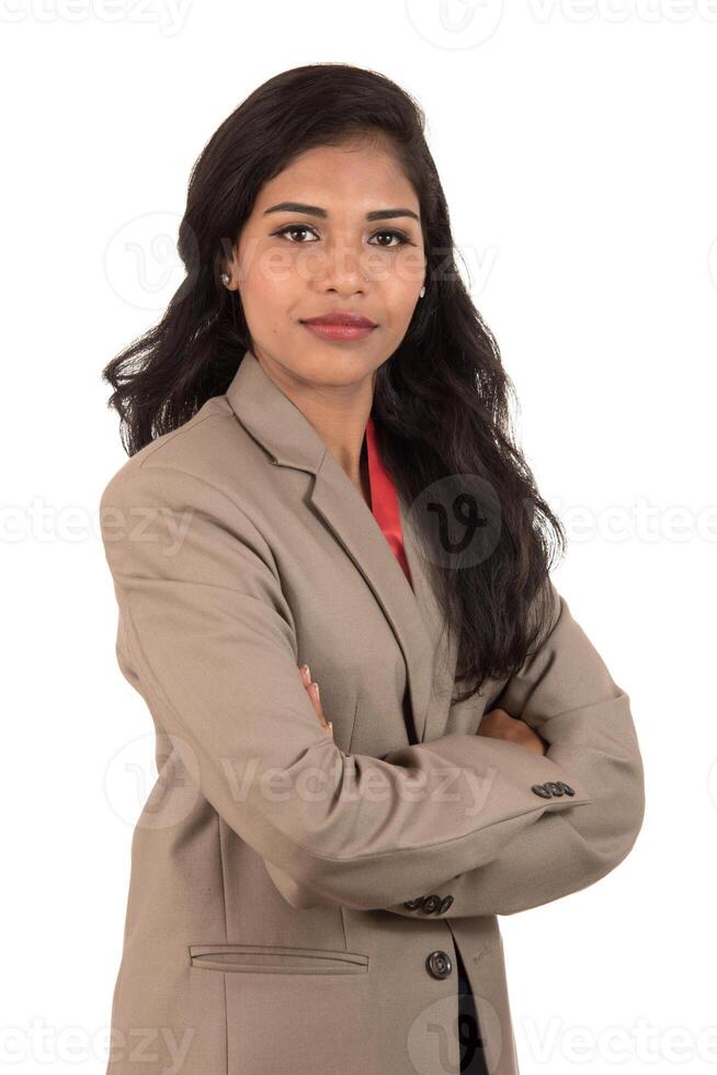 Portrait of beautiful Young business woman photo