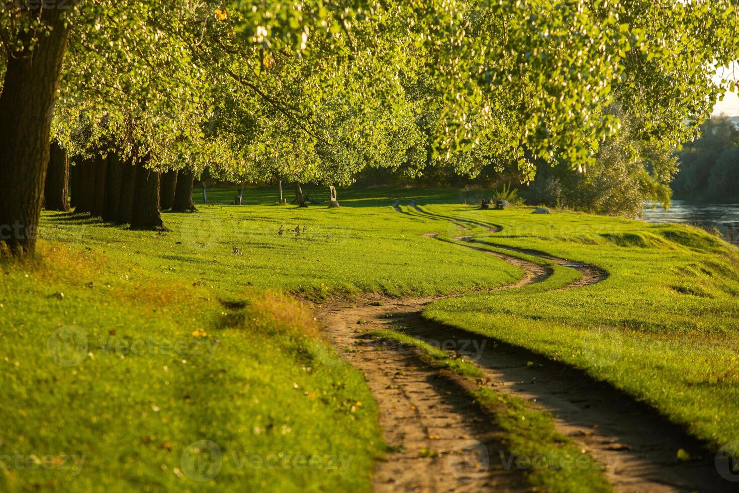 Picturesque Landscape of Rural Moldova. Idyllic Countryside Landscape in Republic of Moldova. Rolling Hills and Farmland in Europe. photo