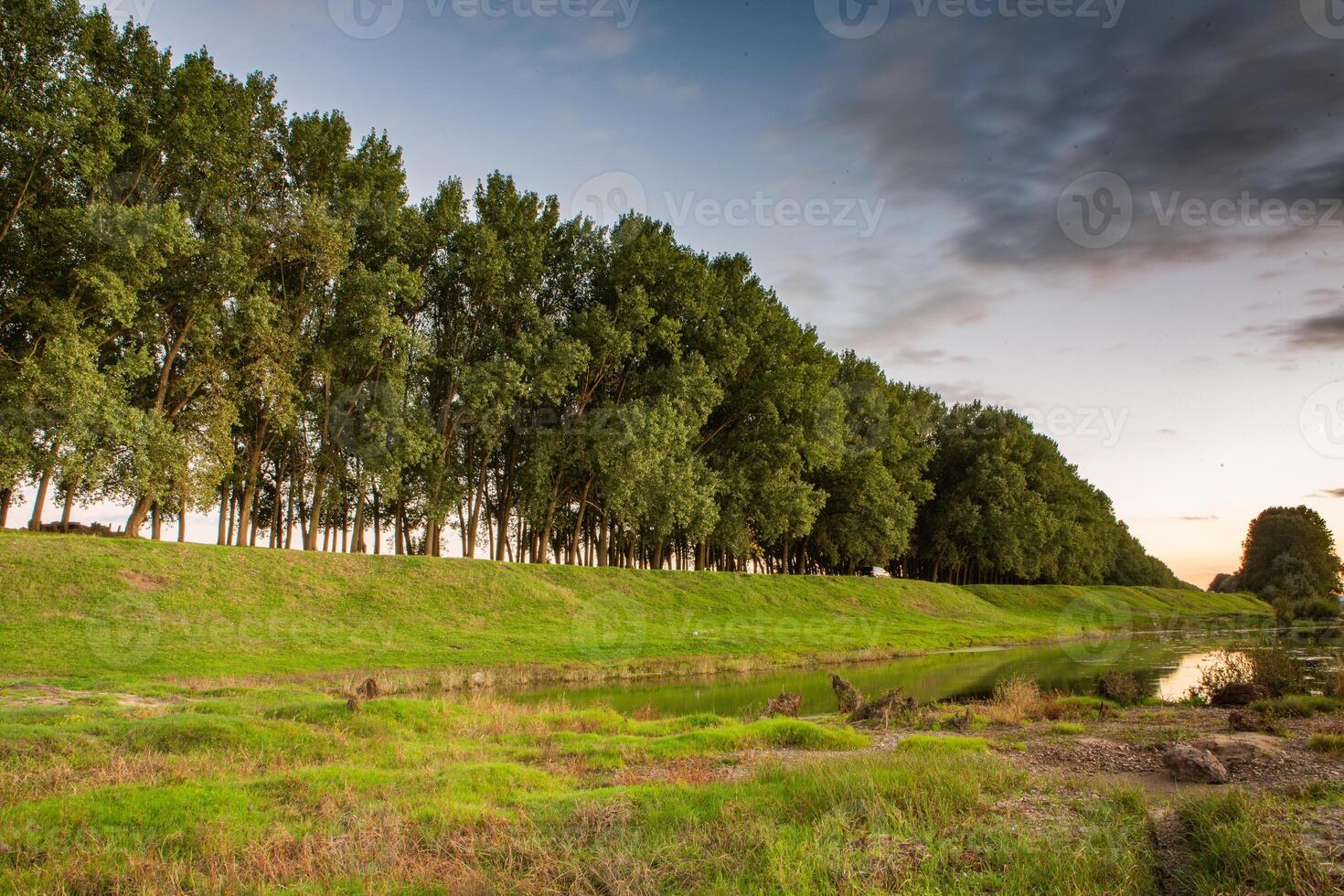 Picturesque Landscape of Rural Moldova. Idyllic Countryside Landscape in Republic of Moldova. Rolling Hills and Farmland in Europe. photo
