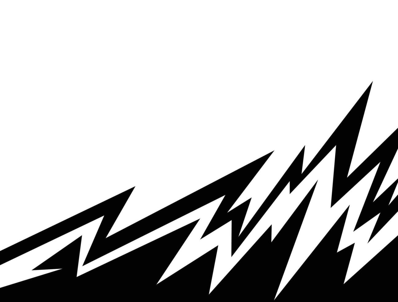 black and white lightning pattern with some copy space area vector
