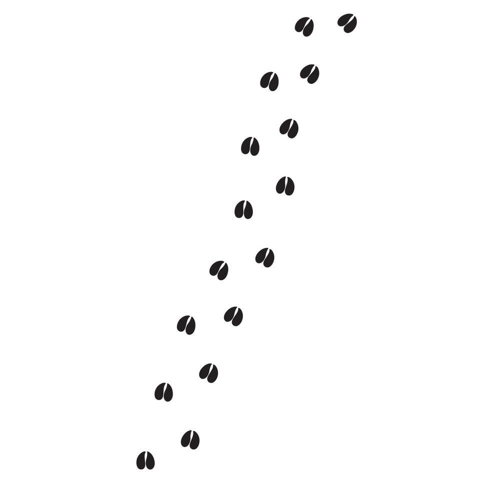 Hand drawn goat cow paw foot print vector