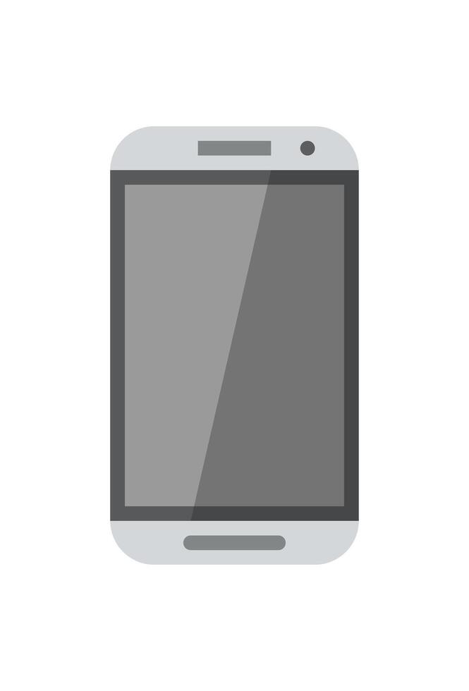 simple mobile phone icon for communication vector