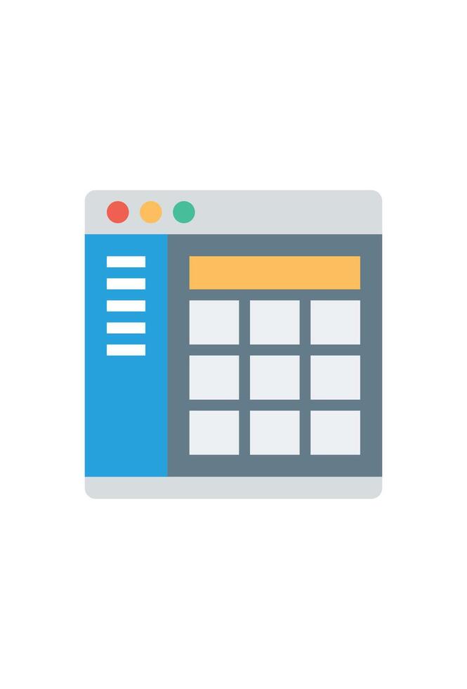 simple calculator app icon for design vector