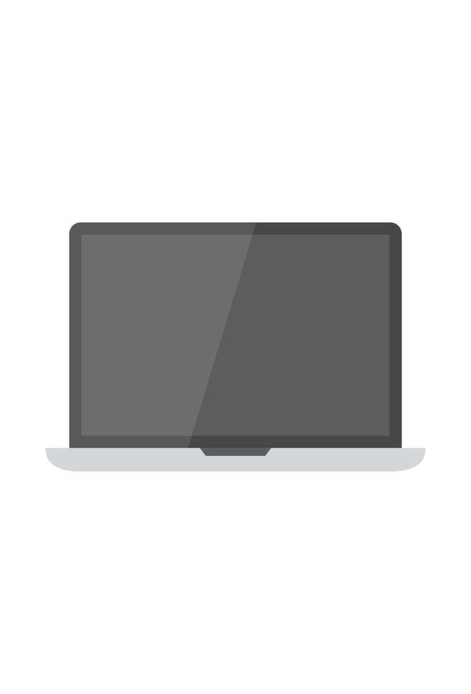 simple laptop for design vector