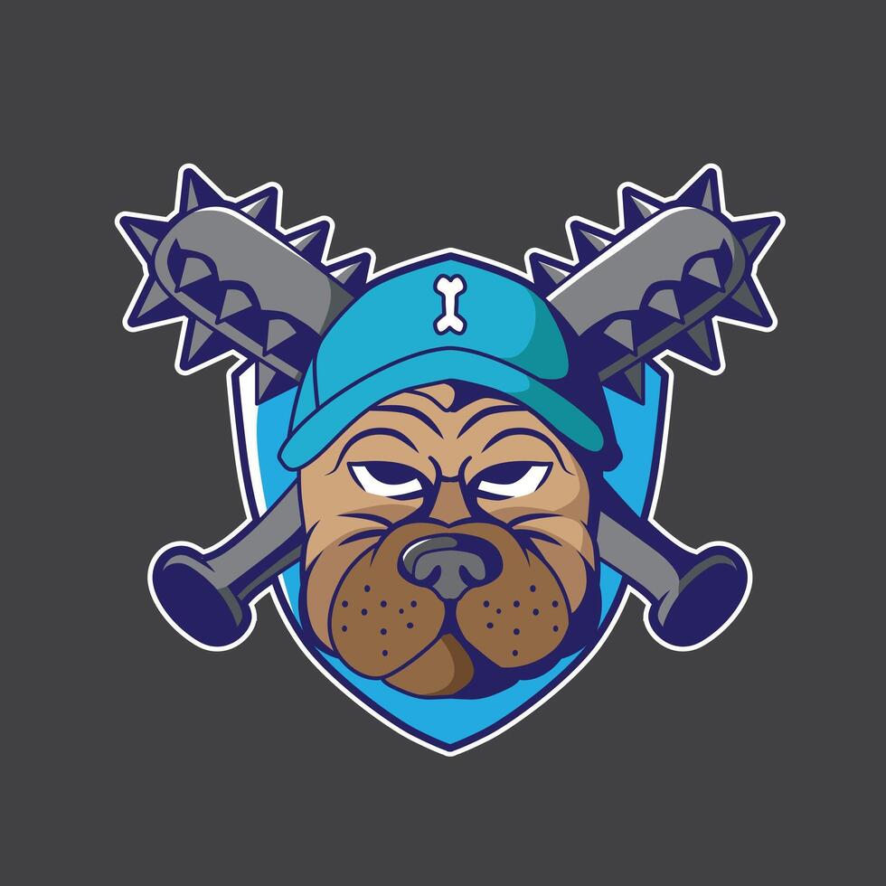 mascot logo beast with emblem for team esport and community vector