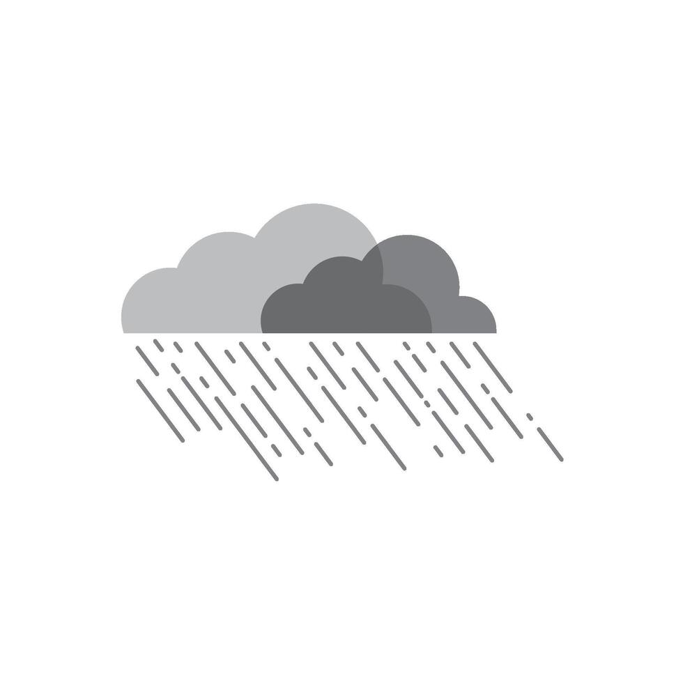 Cloud rain icon vector