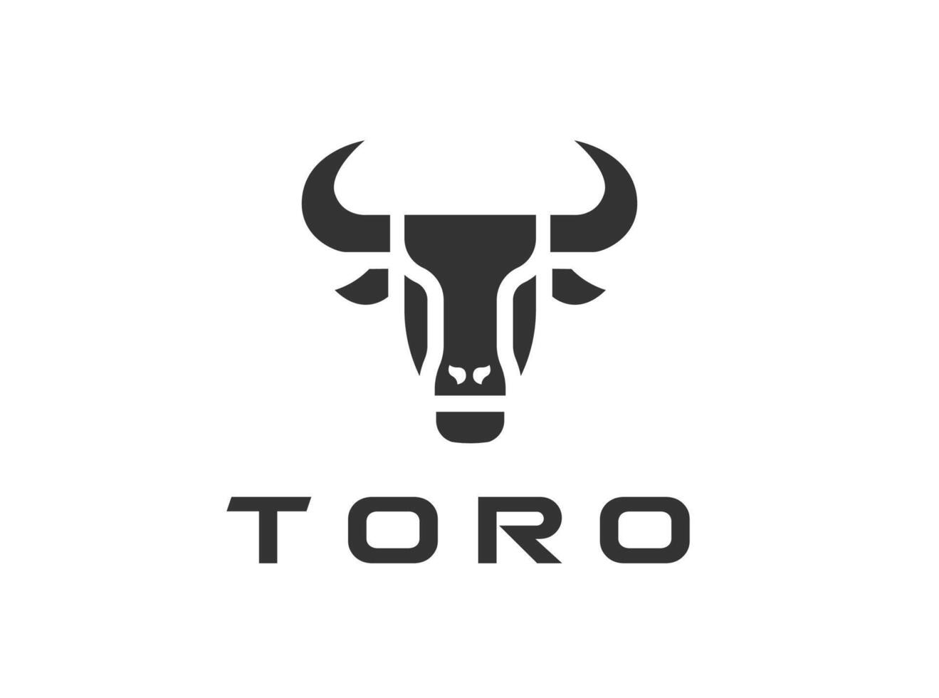 Bull Head Icon Logo Template vector
