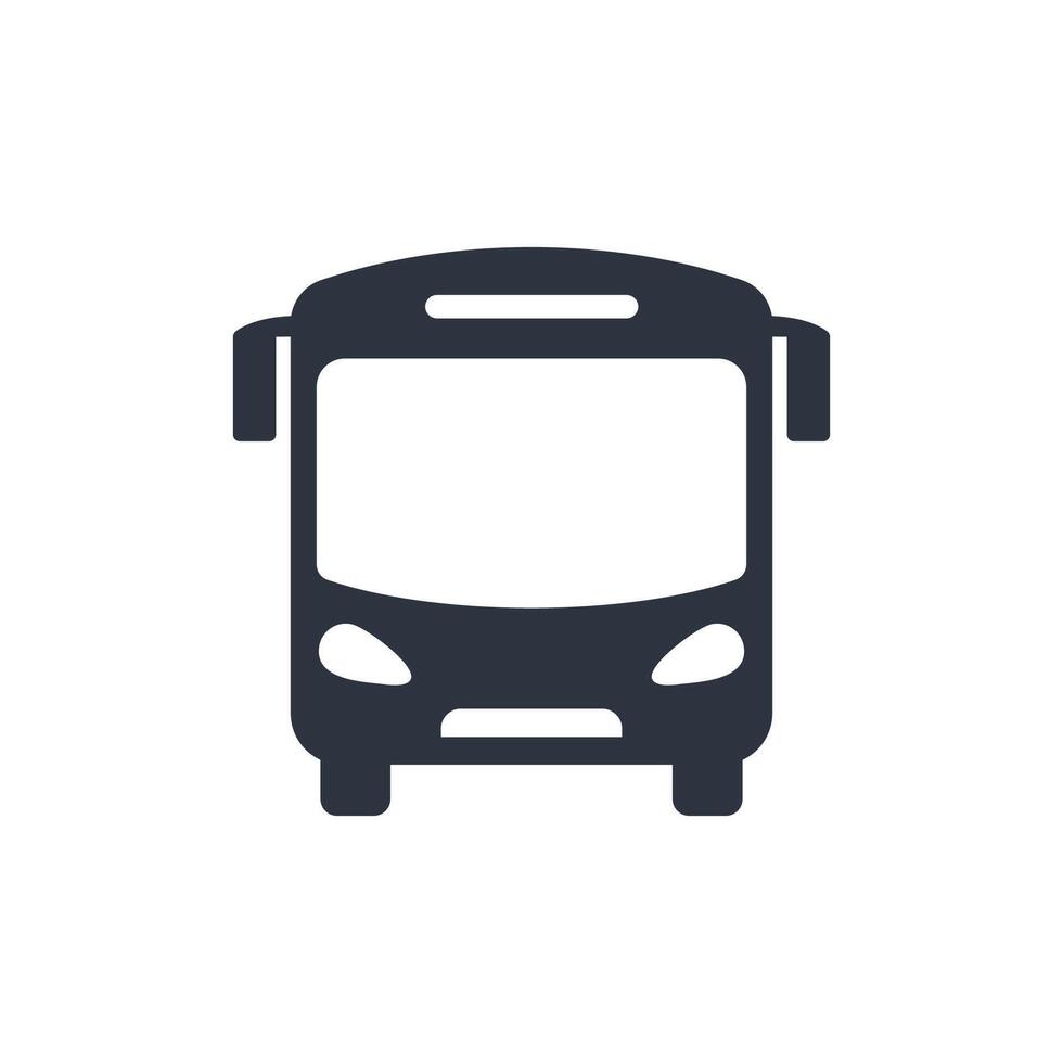 Bus Icon editable , isolated white background vector