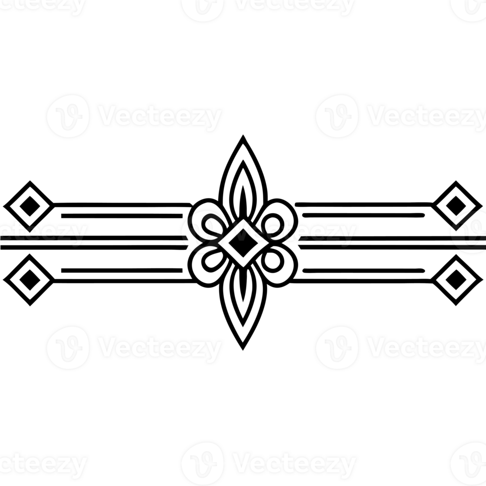 A black and white logo with a design on it png