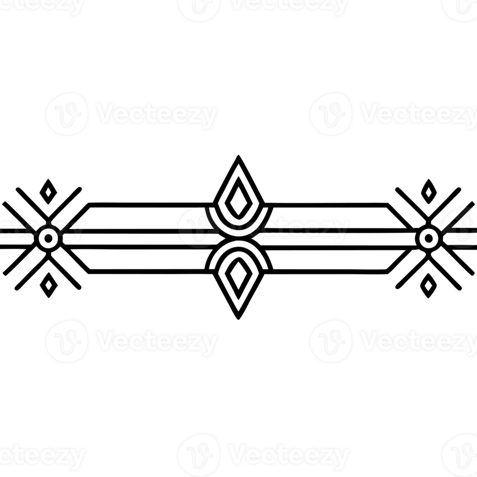A black and white drawing of a geometric pattern png