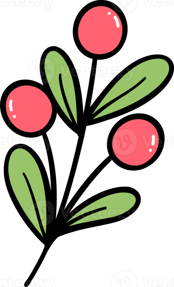 Retro Christmas cartoon doodle png