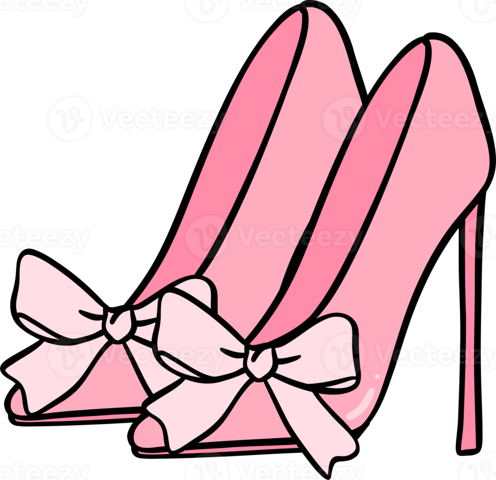 Girly things Heels Coquette pink shoes png