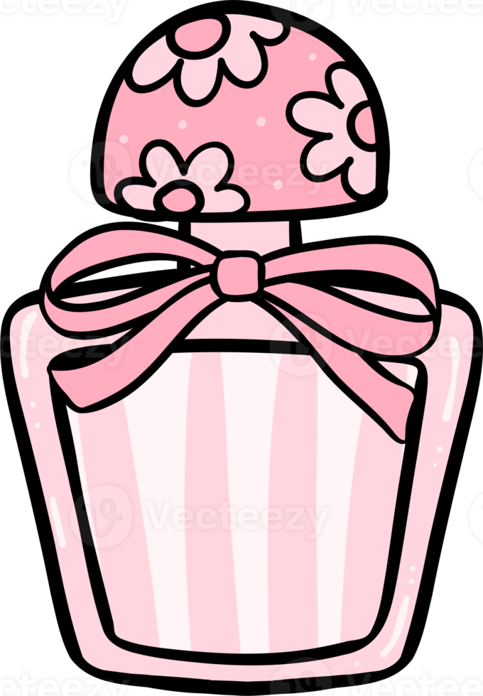 Girly things perfume Coquette pink cosmetic stuff png