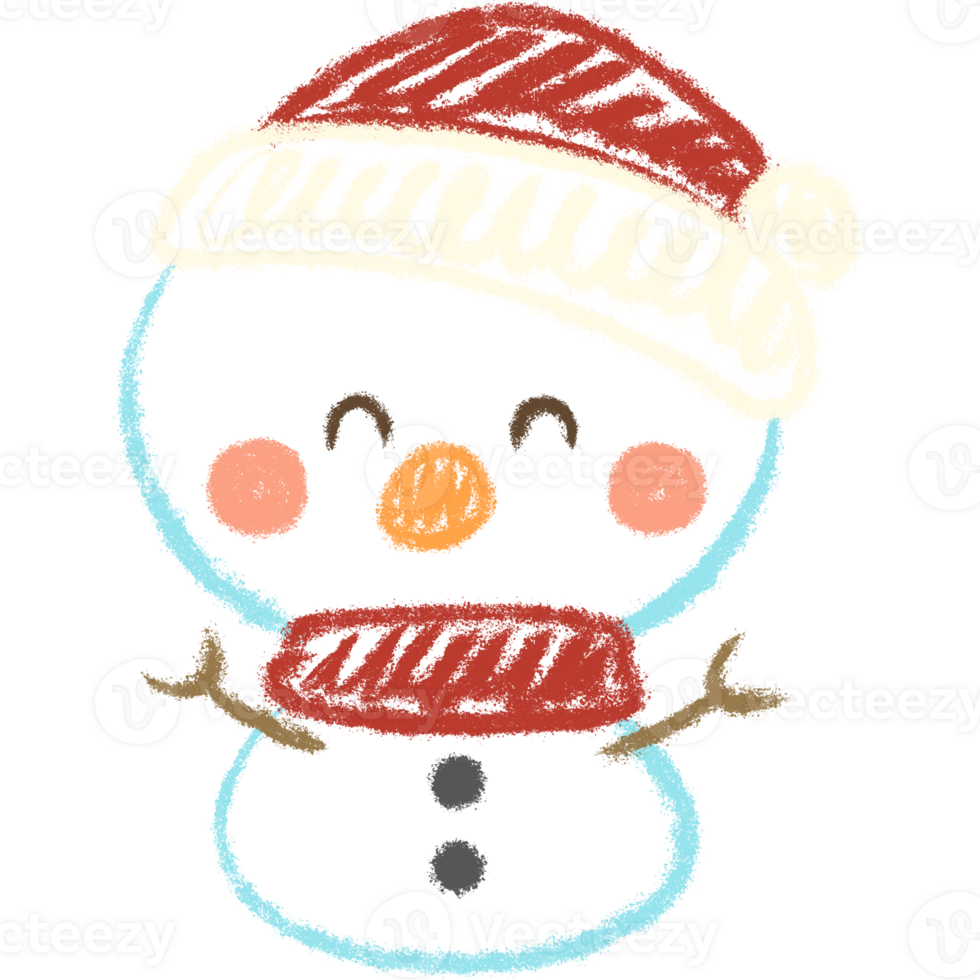 Happy blue snowman png