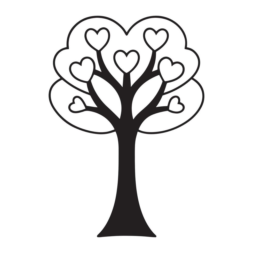 Tree and Leafy Landscape vector