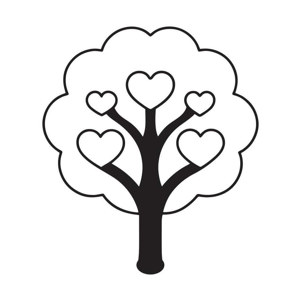 Beautiful Botanical Tree Scene vector