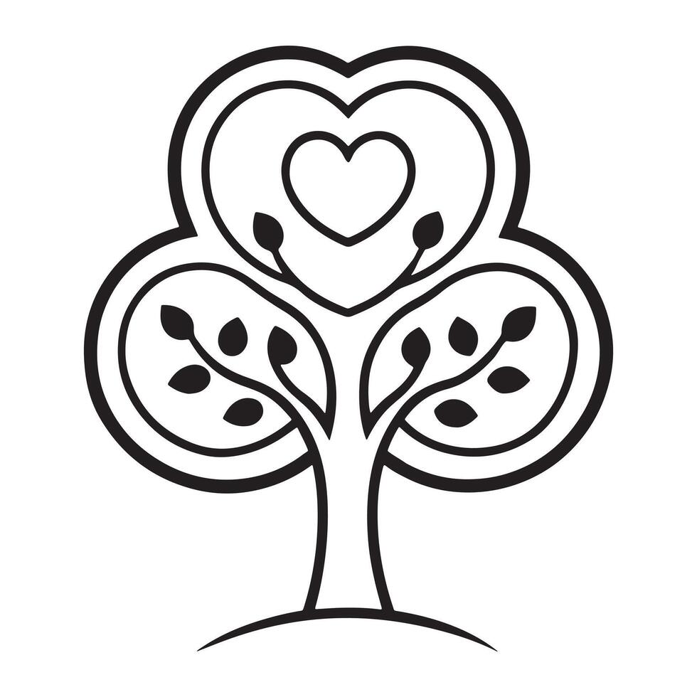 Organic Tree Illustration Design vector