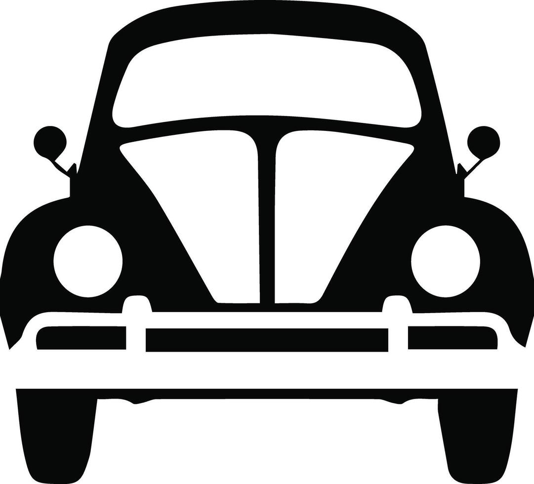 Car Icon editable , isolated white background vector
