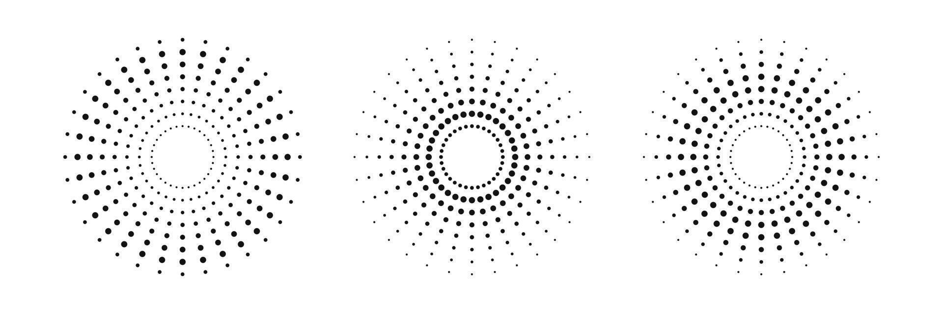 Dot radial circle lines circular radiating speed vector