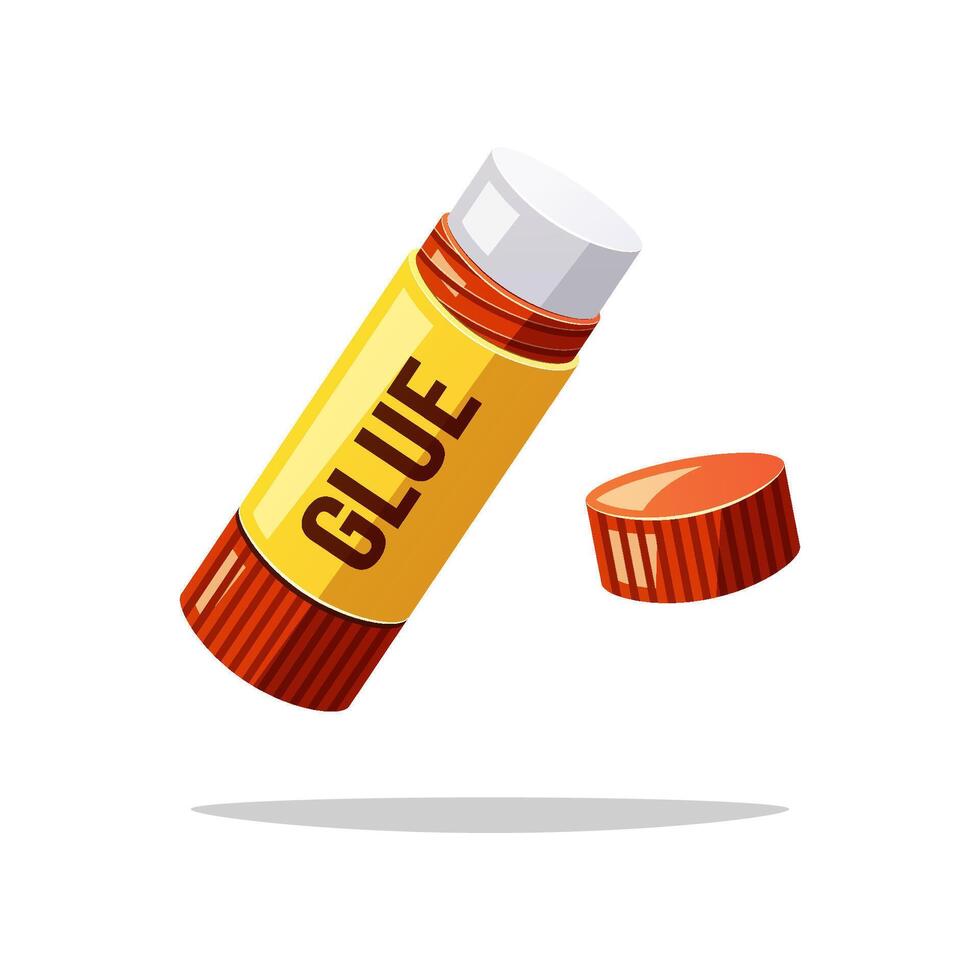 Glue stick isolated on white background. vector