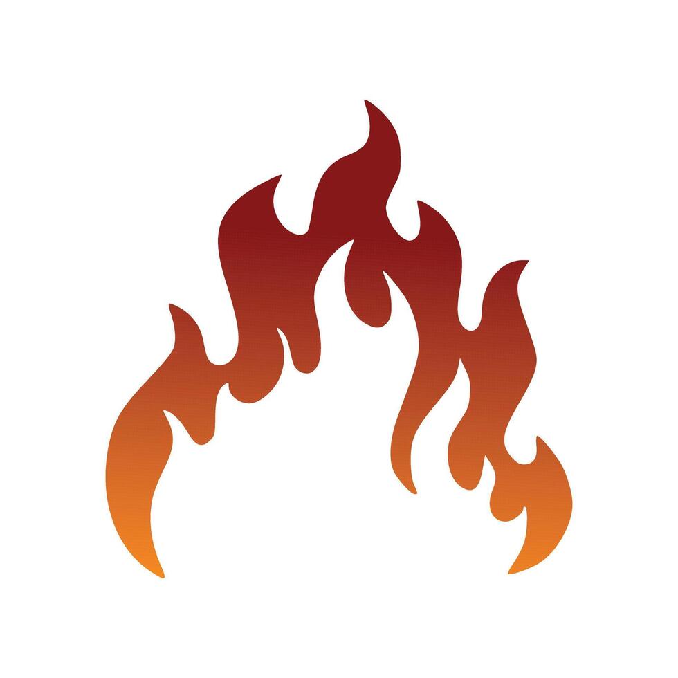 Fire Flame Illustration Isolated Background vector