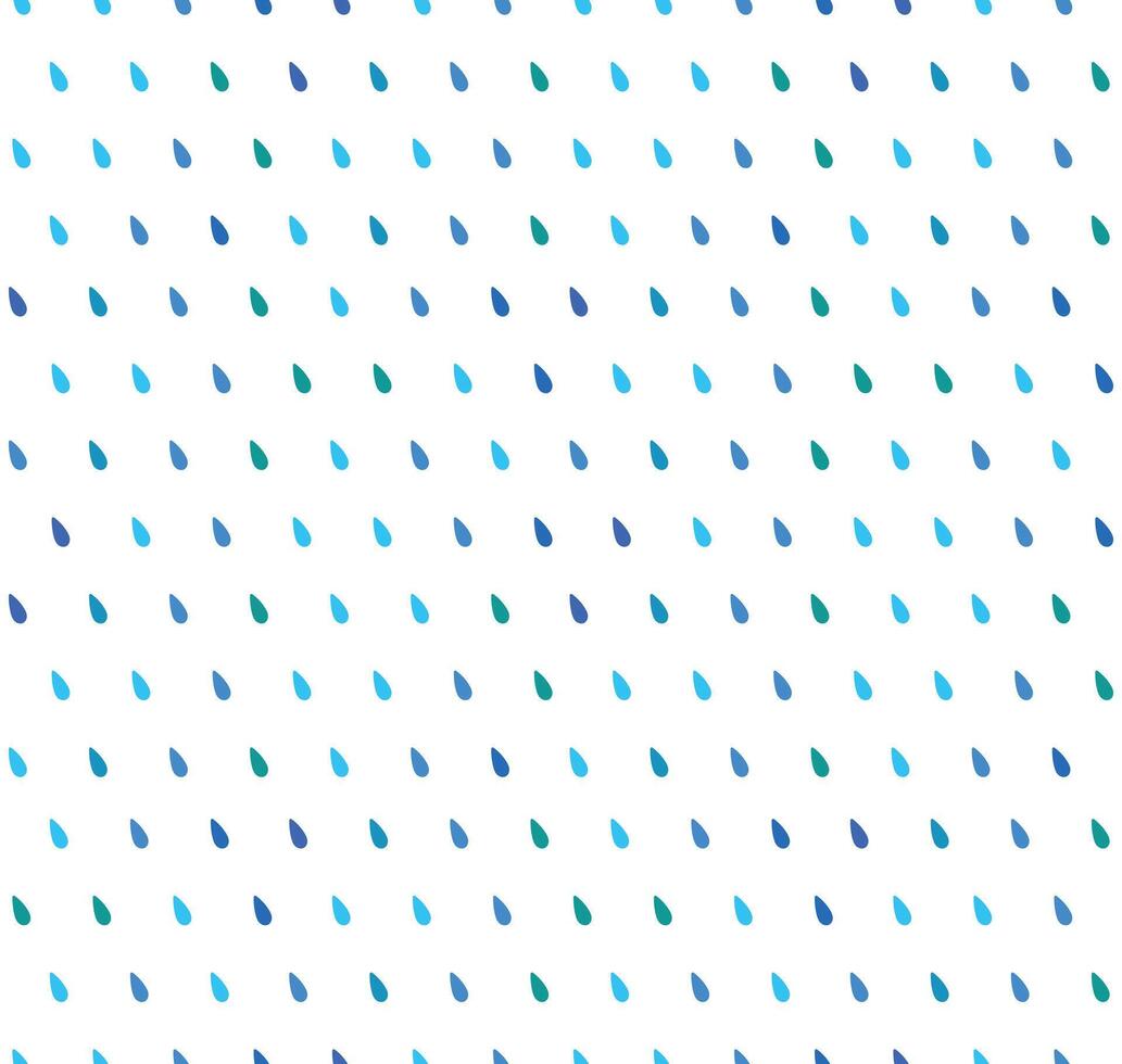 rain pattern background flat blue isolated white background vector