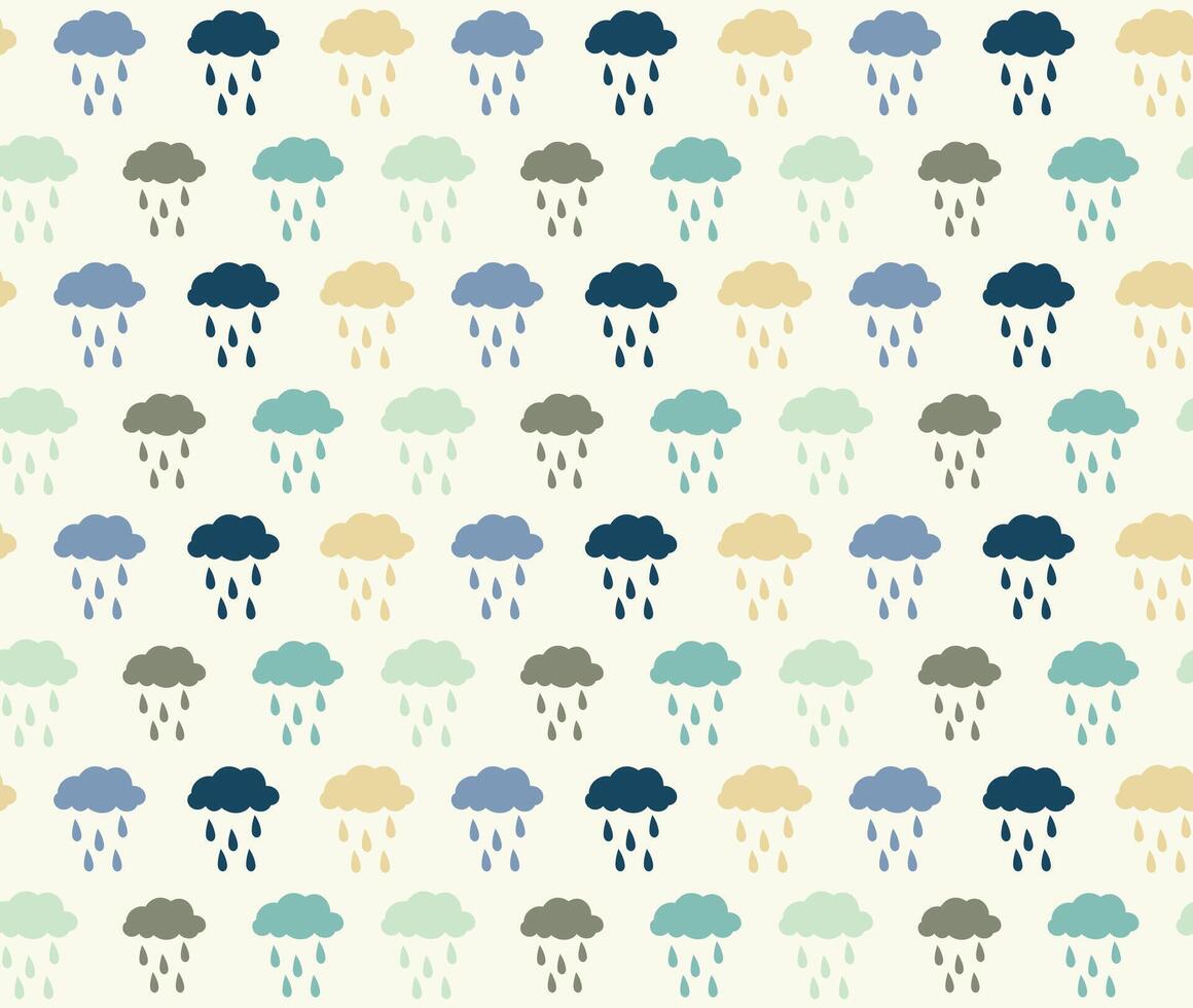 rain pattern background flat color isolated yellow soft background vector