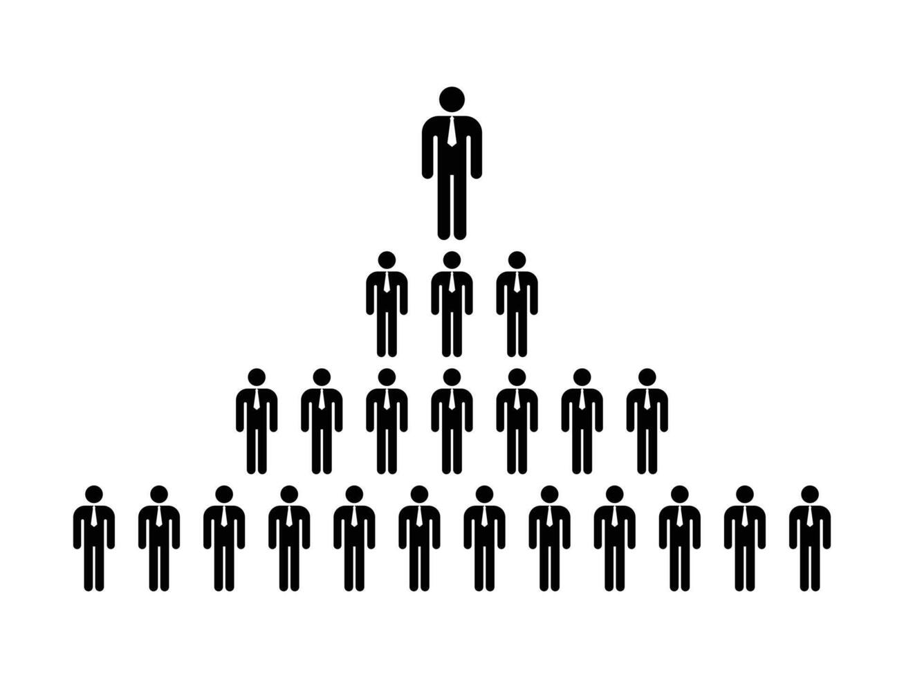 stick figure pictogram icons 4 layer to top vector