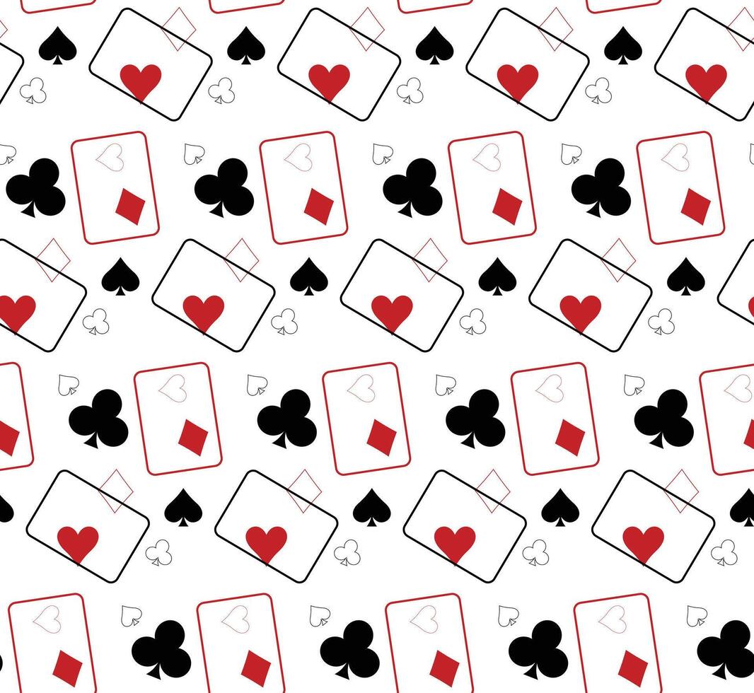 Casino Card Pattern Illustration vector