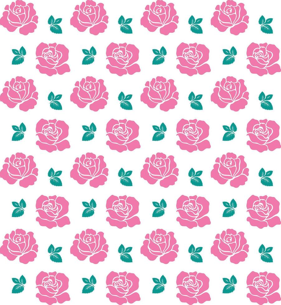 rose pattern drawing classic concept isolated white background vector