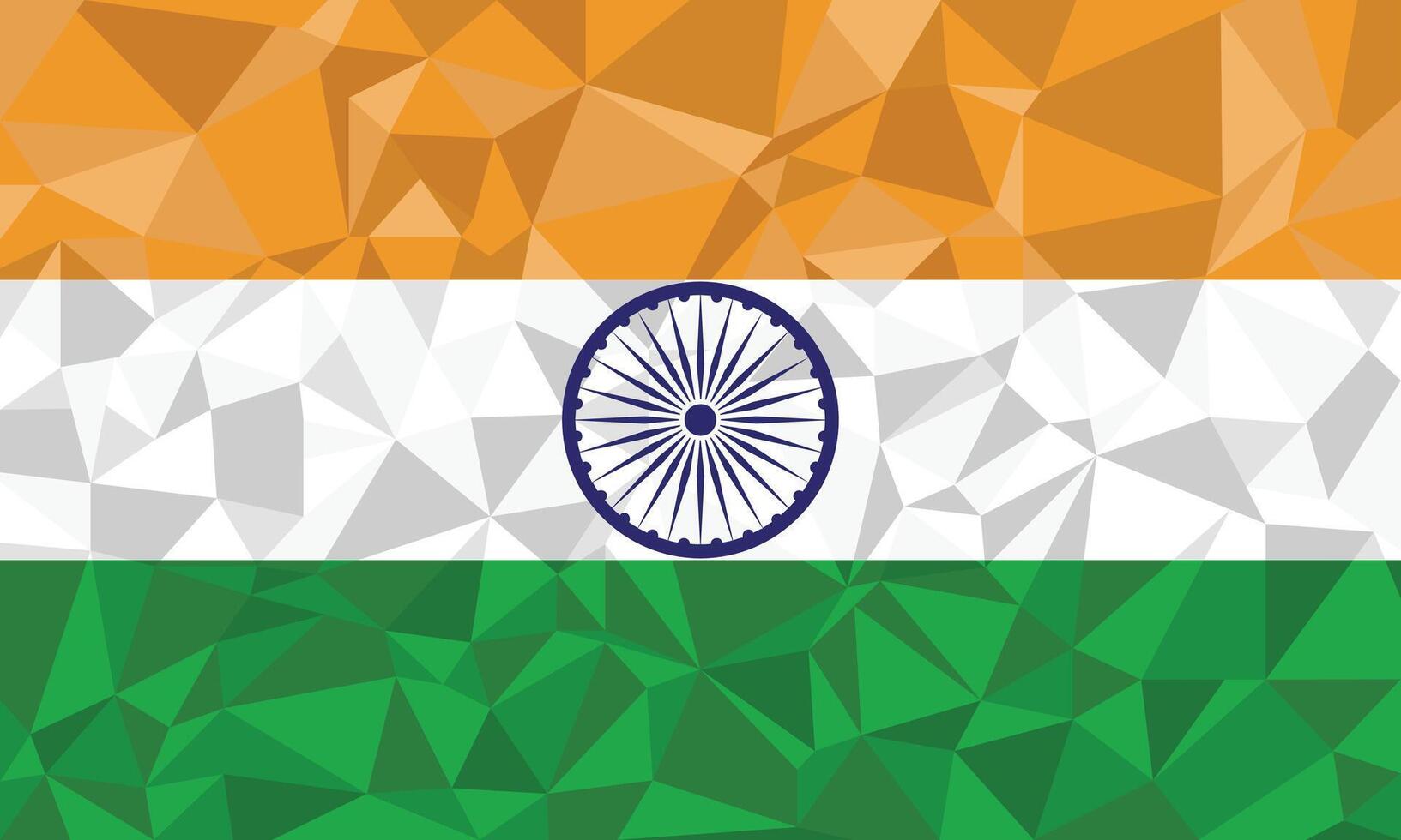 flag of india mosaic background vector
