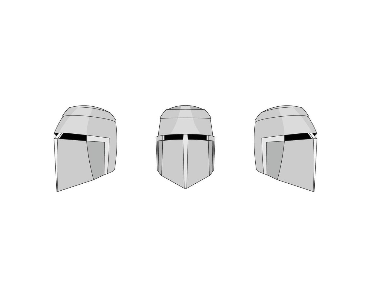 king guardian helmet flat design vector