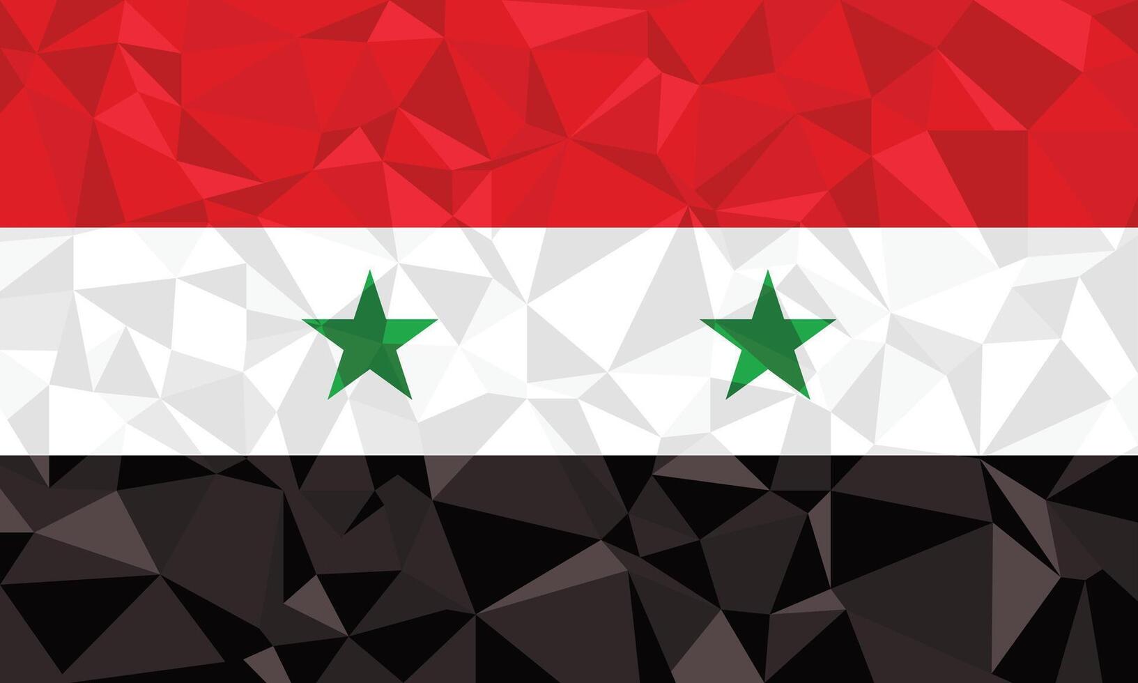 syria national flag polygonal design vector