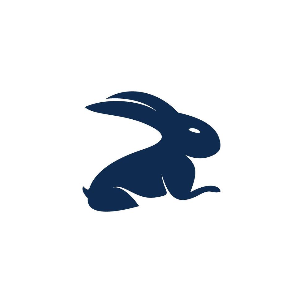 simple rabbit icon illustration logo vector