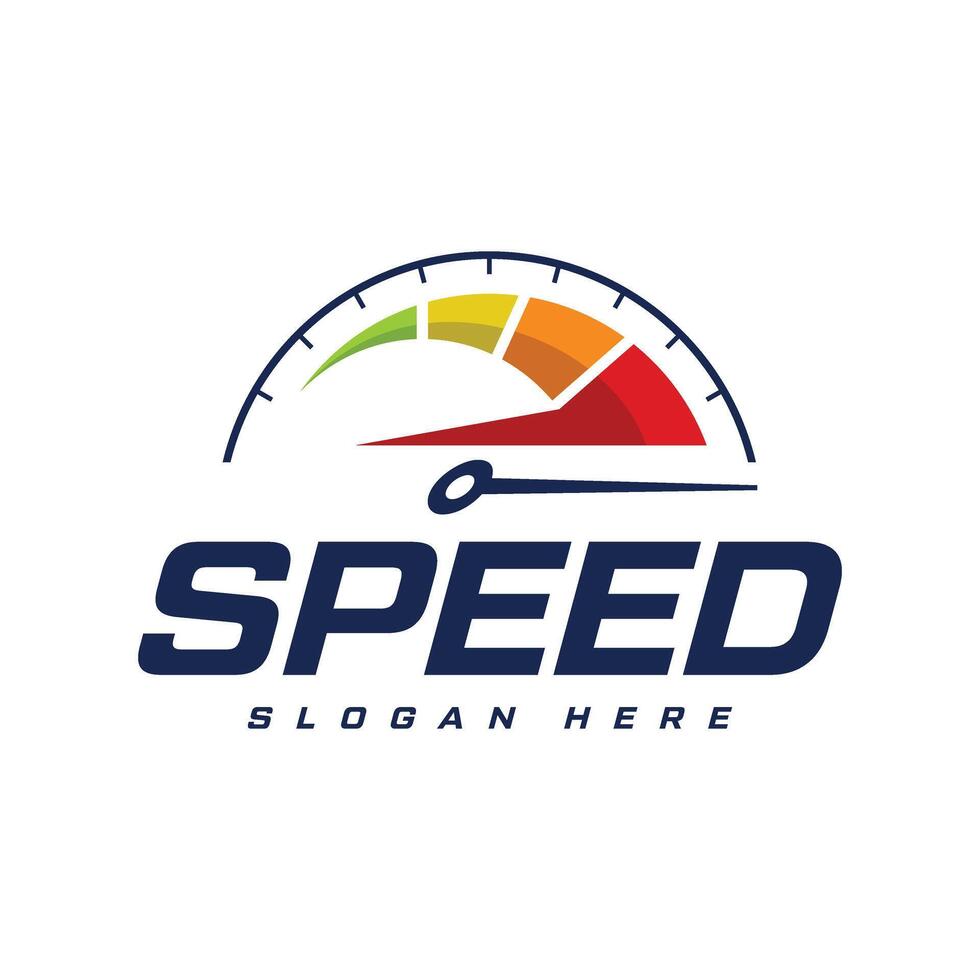 automotive speed logo concept vector