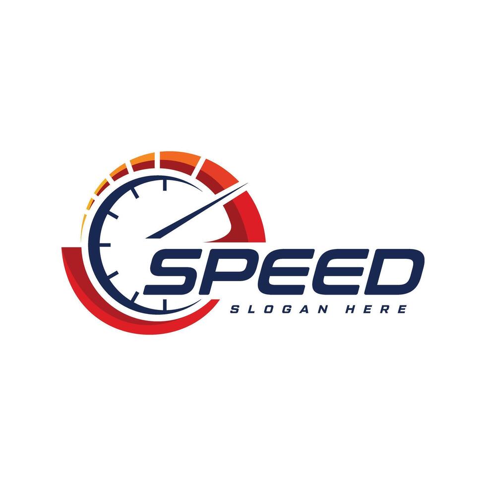 speed indicator logo design vector