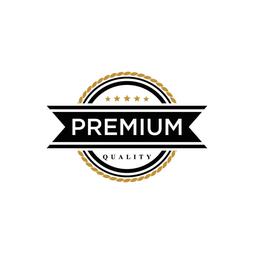 premium quality label vector