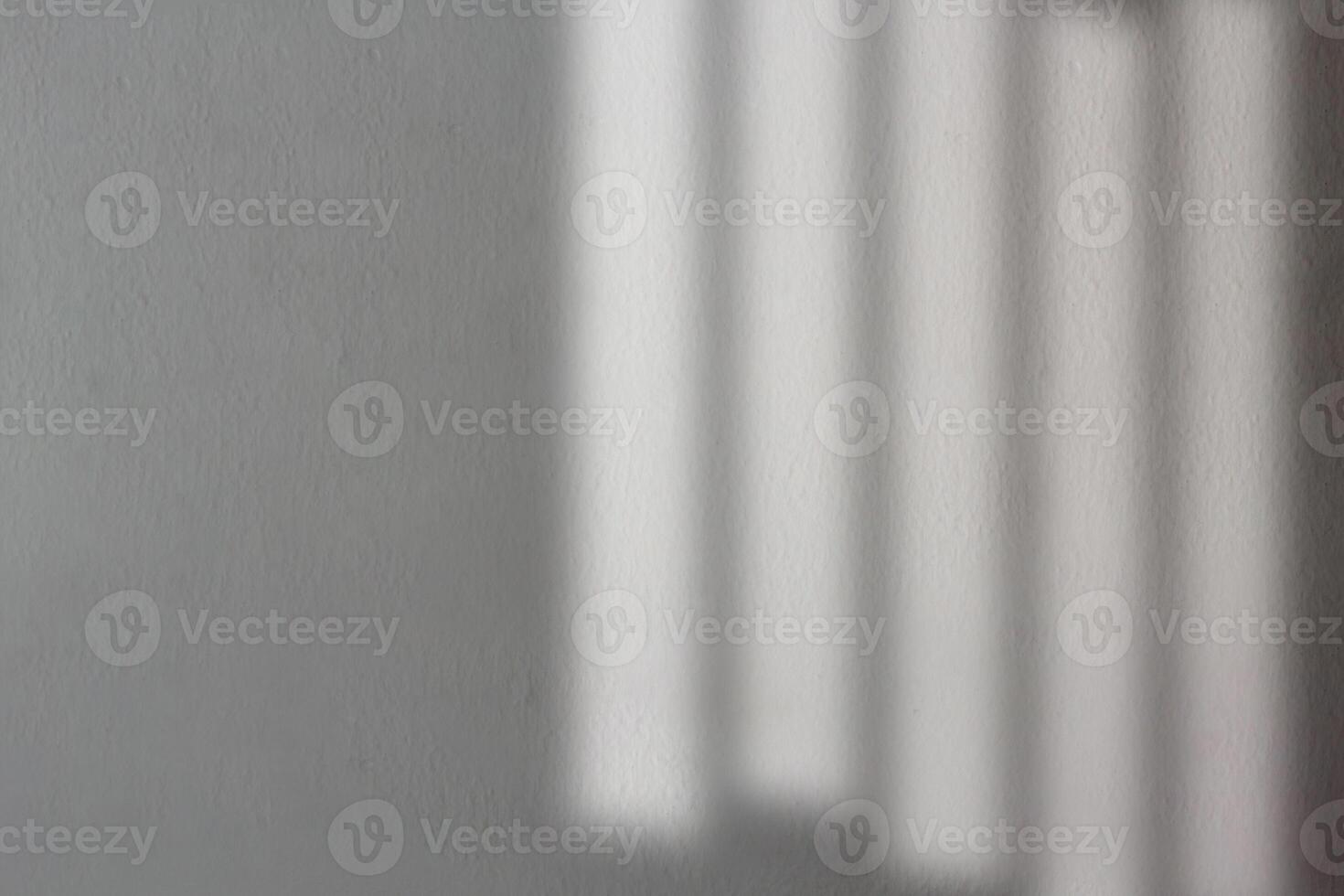 Black shadows on concrete wall. Shadow overlay effect. Scene of natural lighting. Blank background for design. Background for ideas. photo